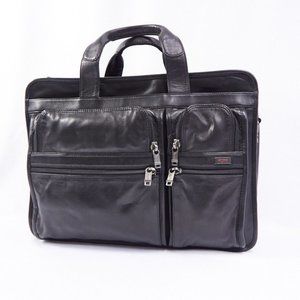 Tumi Alpha 15.6 Laptop Case Briefcase Leather Bag